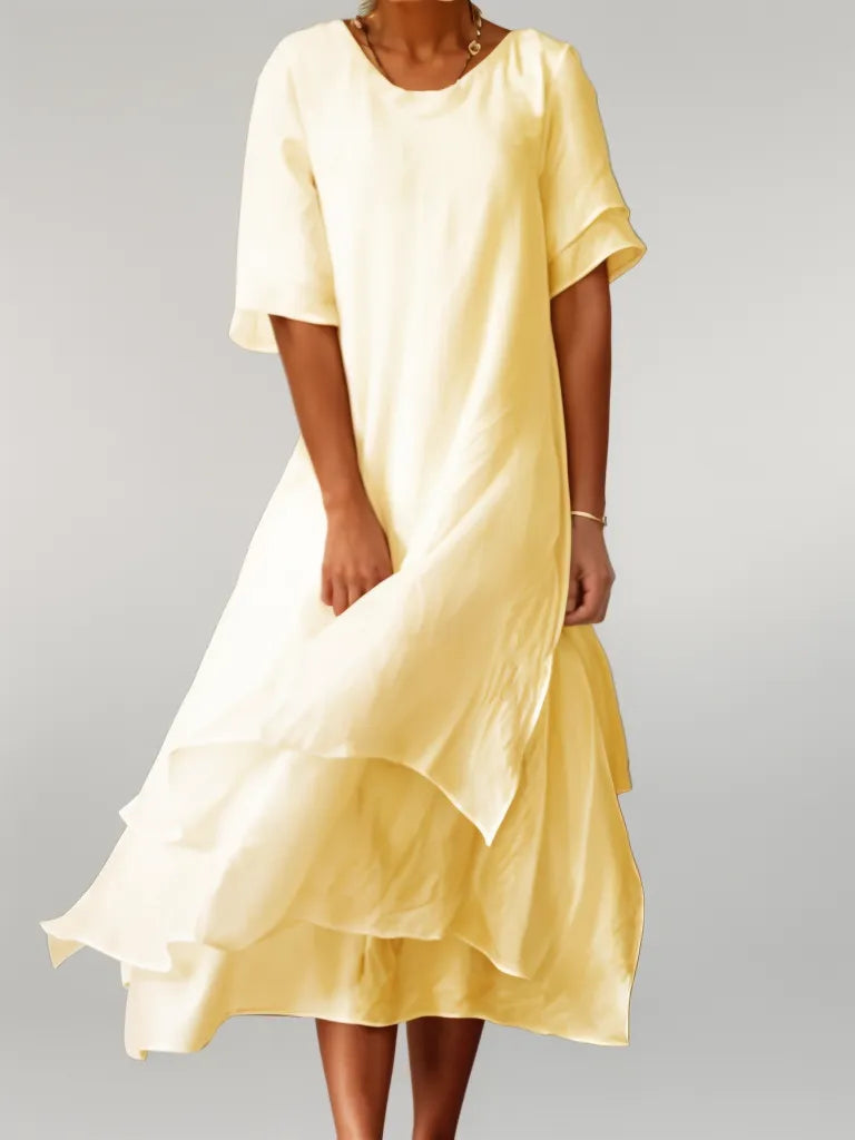 Lyana - Elegant Long Cotton Dress