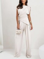 Faylira - Elegant Sleeveless Top and Pants Set