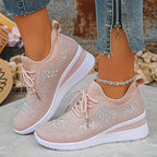 Giselle – Orthopedic sneakers with sparkling rhinestones