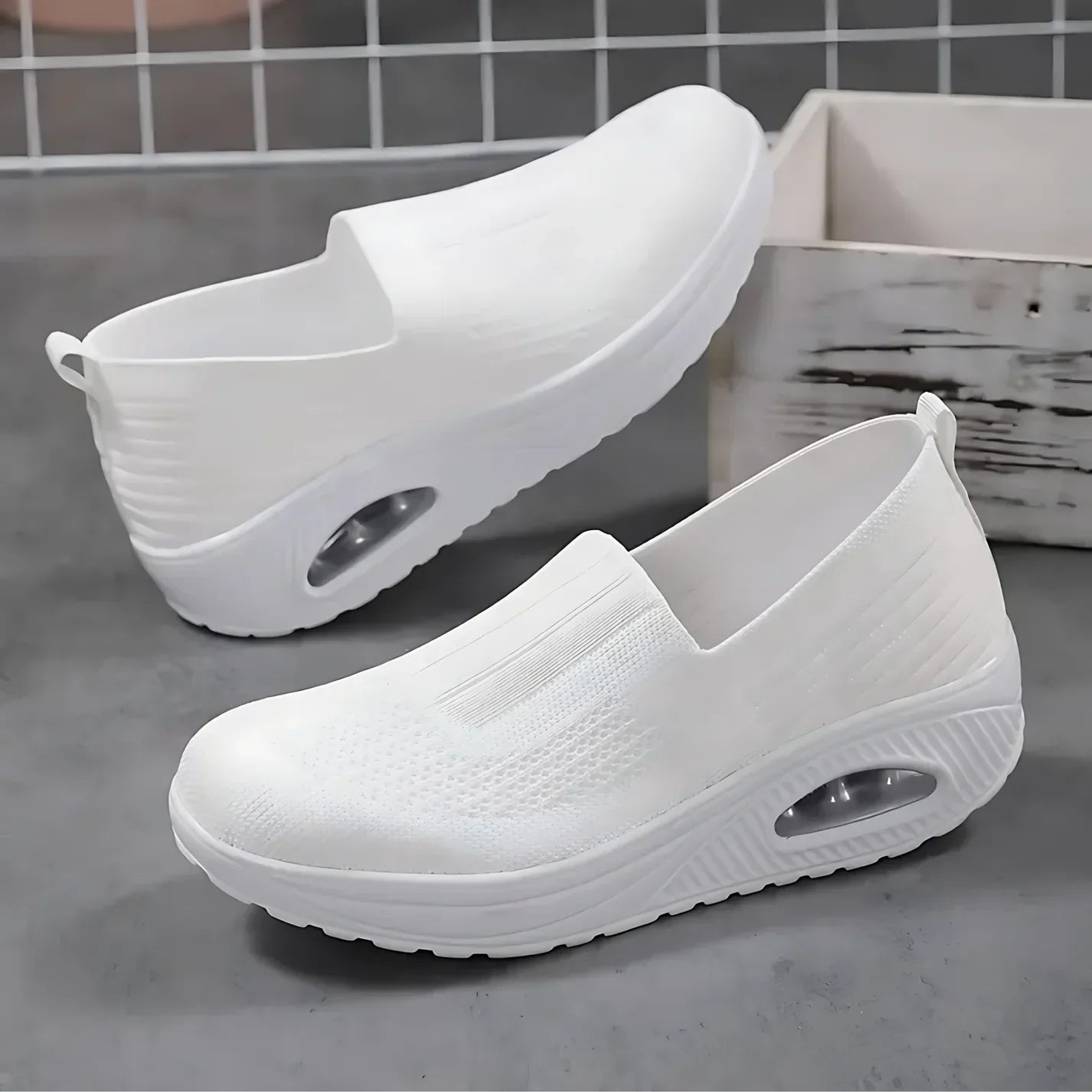 Lunara – Comfort Wedge Slip-On Sneakers