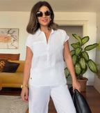 Delina - Two-Piece Cotton and Linen Set for a Fresh and Elegant Summer