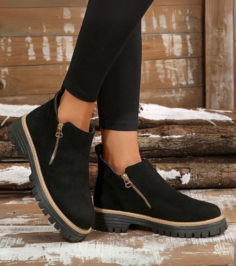 Heliviane™ - Comfortable orthopedic ankle boots for women with wedge sole