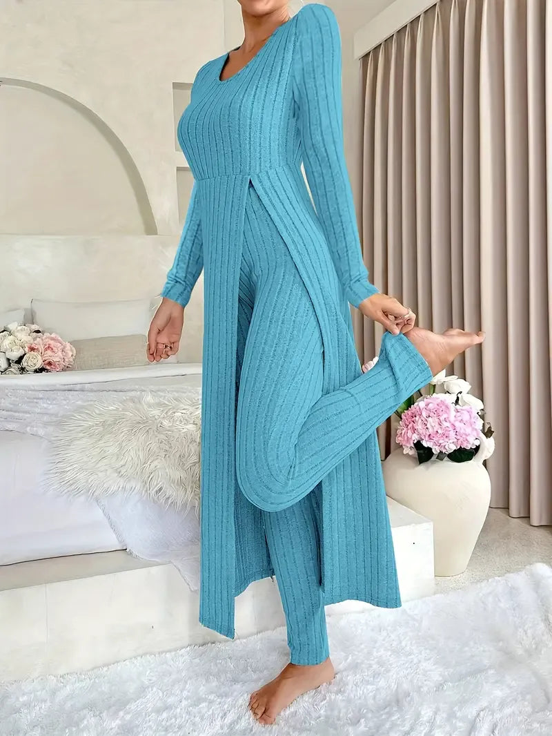 Helanise - Elegant Two Piece Channeled Set