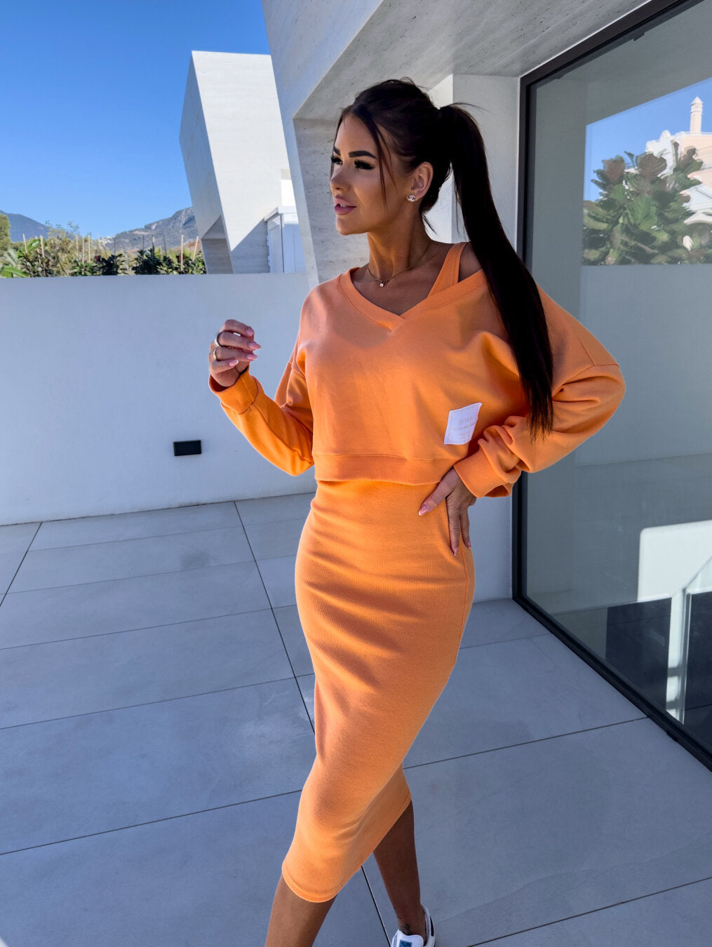 Alexis - Casual Sweatshirt Dress Set
