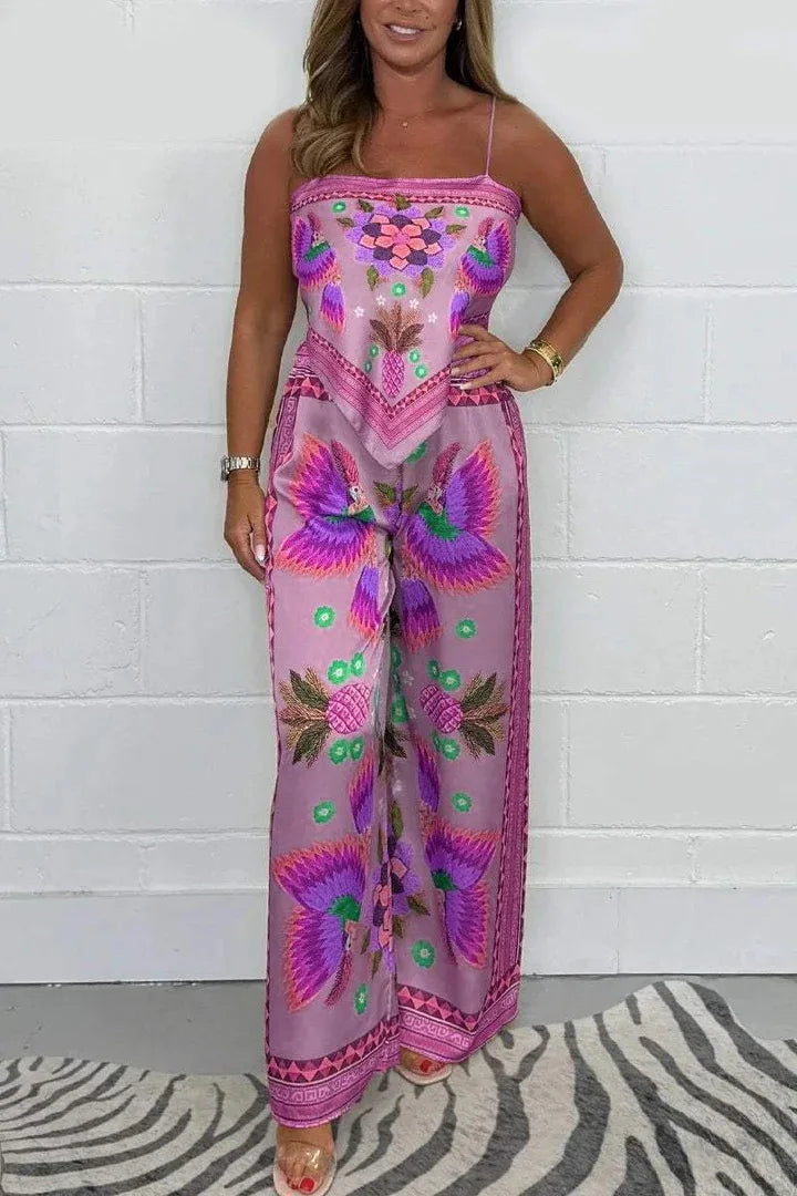 Milana - Women's 2 Piece Exotic Print Set