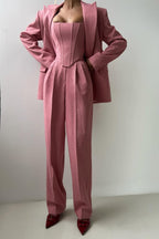 Renata - 3-piece suit with double-breasted blazer