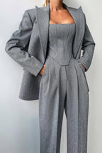 Renata - 3-piece suit with double-breasted blazer