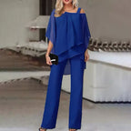Roselina - Elegant two-piece set with top and pants