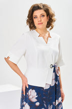 Adelisa - High Quality Cotton and Silk Dress for Natural Elegance
