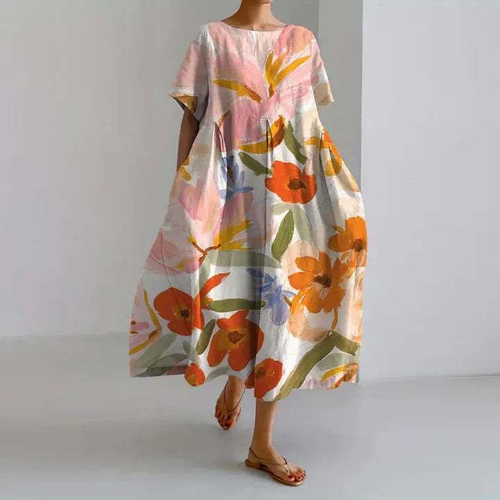 Gwenelle - Flowing floral maxi dress for summer