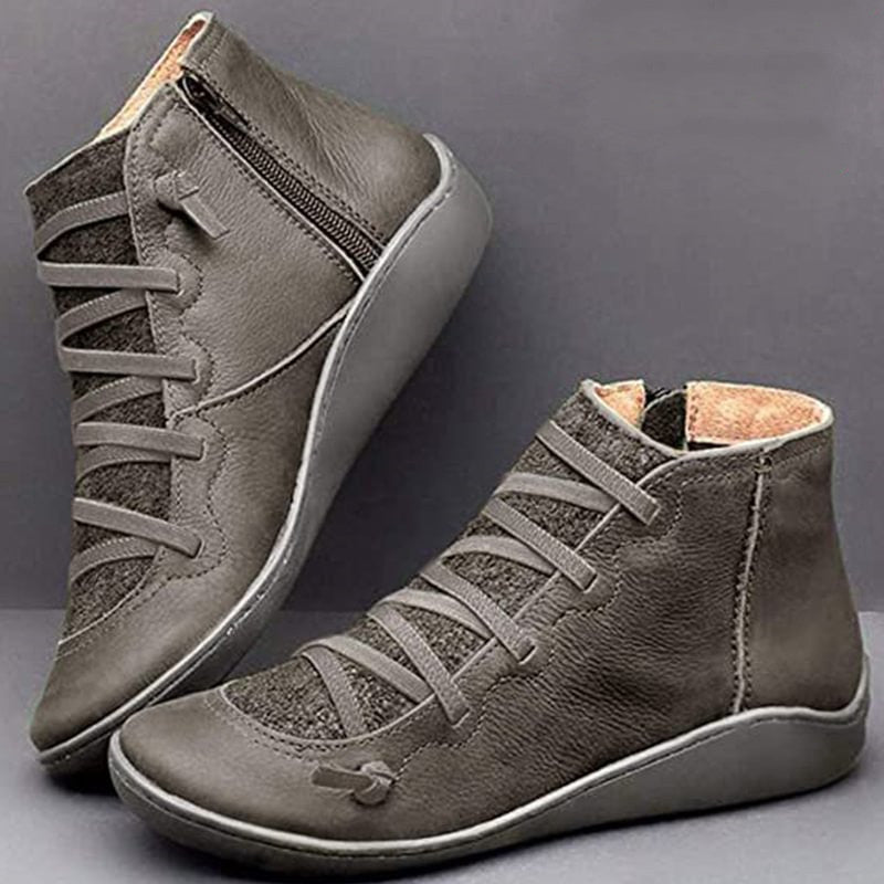 Rosalee - Comfortable leather boots with arch support