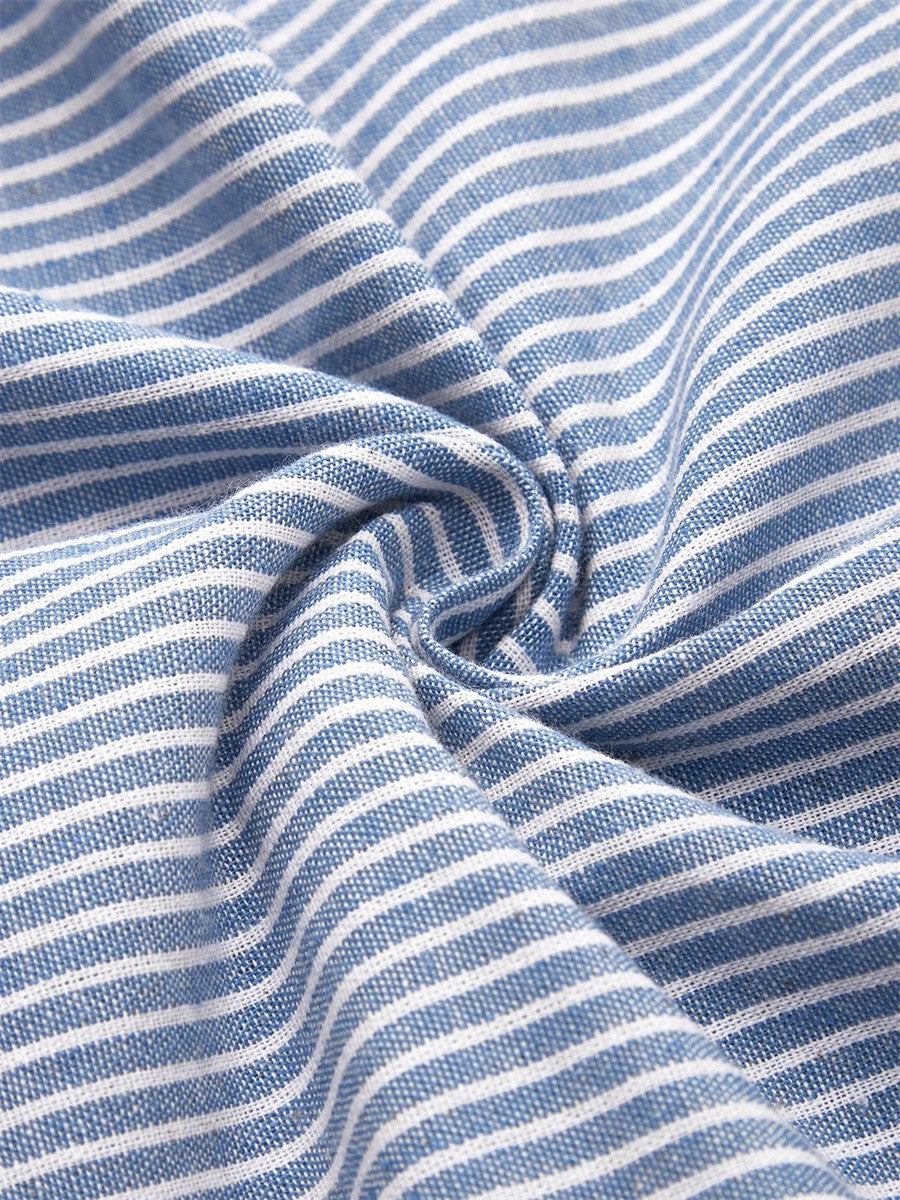 Lunara - Striped cotton midi dress