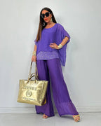 Aurélie - Chic Two-Piece Summer Set - Flowing Elegance and Lightweight Comfort