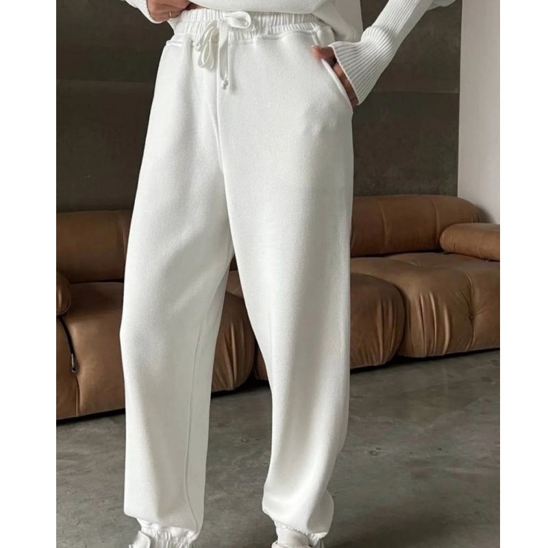 Rie - Women's Knitted Half Zip Sports Set