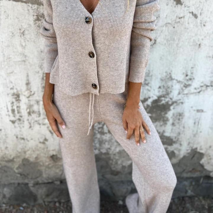 Ilse - Women's Elegant Cardigan &amp; Pants Set