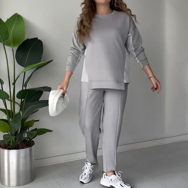 Anouk - Two Piece Color Block Lounge Set