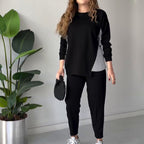 Anouk - Two Piece Color Block Lounge Set