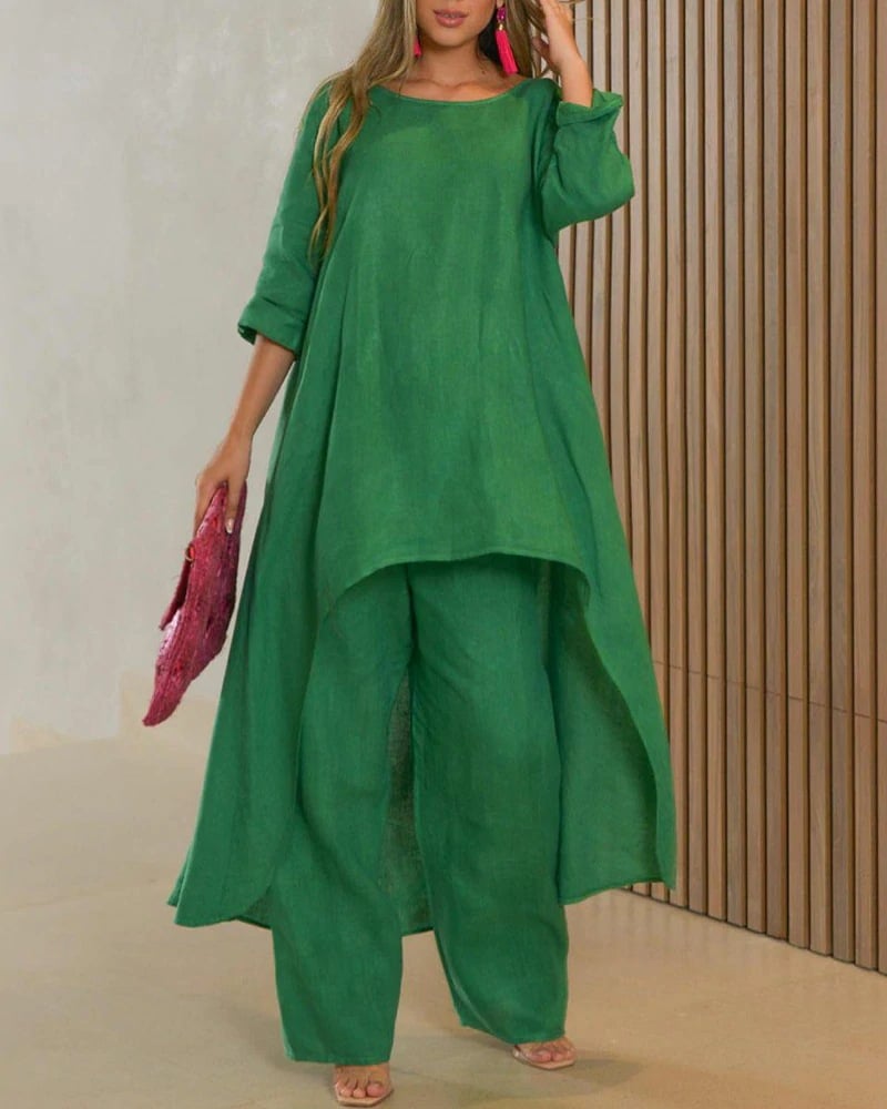 Clarisse - Women's Casual Linen Set