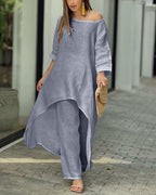 Clarisse - Women's Casual Linen Set