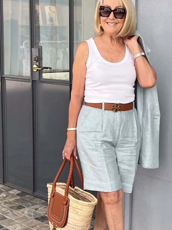 Bianca - Chic Set with Floral Jacket and Shorts