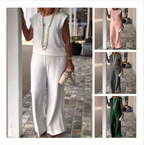 Anissa - Women's Sleeveless Top and Round Neck Pants