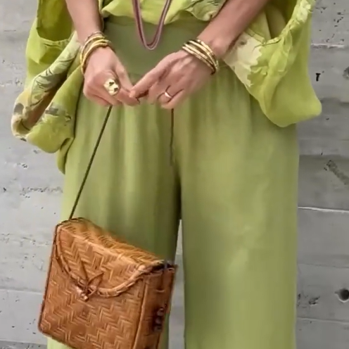 Régine - 2 Piece Loose Printed Chiffon Set