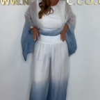 Kyra - Dip Dye Set with Flowy Top and Wide Leg Pants