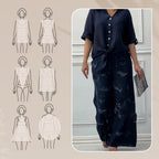 Penelope - Two-Piece Cardigan and High-Waisted Pants Set