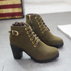Noralyn - Women's chunky heel boots with non-slip sole